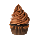 Dark Cupcake with Nutella Cream Cheese