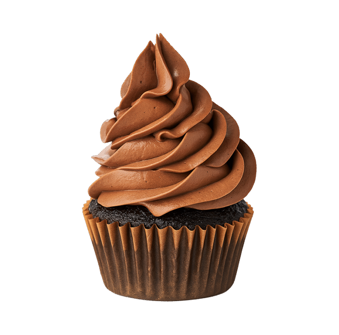 Dark Cupcake with Nutella Cream Cheese - Image 1
